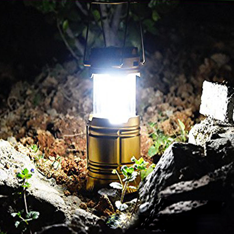 Illuminate Your Adventures with the Solar Charging Telescopic Multifunction Camping Lantern